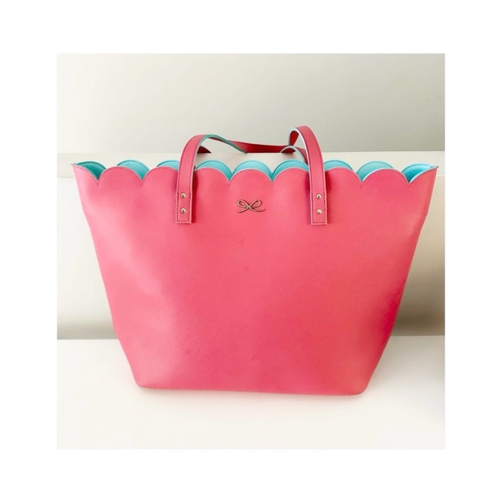 Pink Scalloped Tote Bag